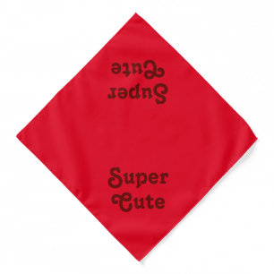 Super Cute, red, dark red, cute dog pet Bandana