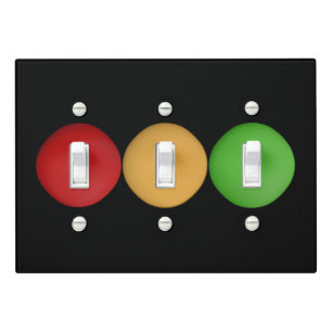 Super Cute Red Yellow Green Dots Light Switch Cover