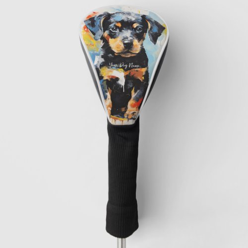 Super Cute Rottweiler Dog Puppy 001 _ Xeno Lucilfe Golf Head Cover