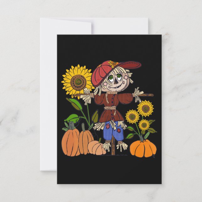 Super Cute Scarecrow Card (Front)