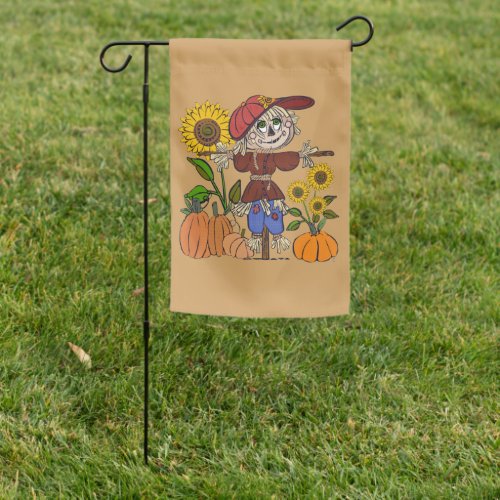 Super Cute Scarecrow Garden Flag