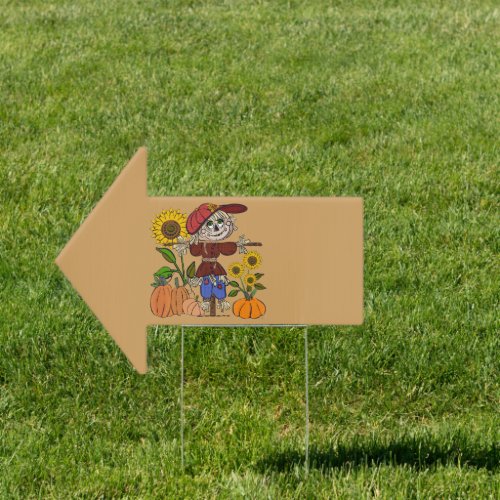 Super Cute Scarecrow Home And Garden Yard Sign