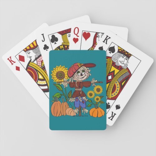 Super Cute Scarecrow Poker Cards