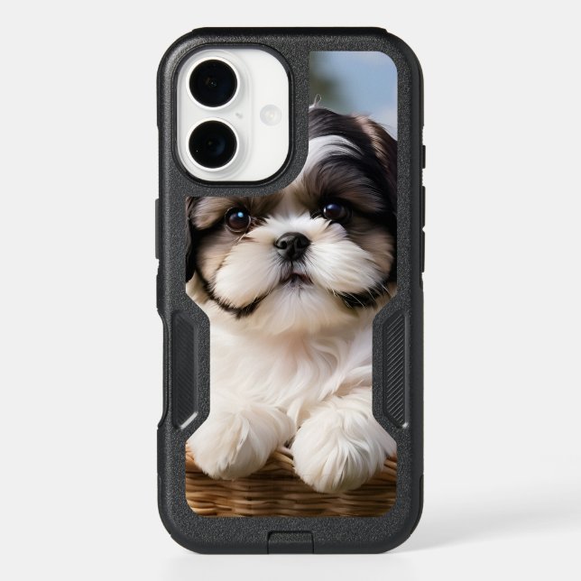Super Cute Shih Tzu Puppy Dog Otterbox iPhone Case (Back)