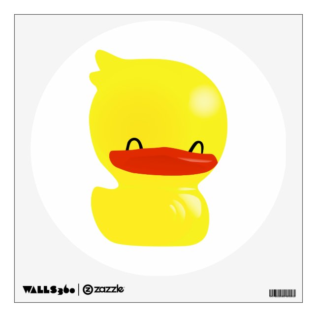 Super Cute Smiling and Cheerful Ducky Wall Decal (Front)