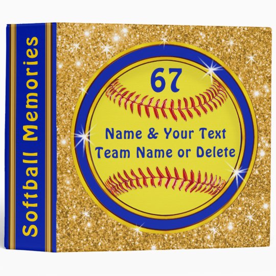 Super Cute Softball Scrapbook Softball Photo Album 3 Ring Binder