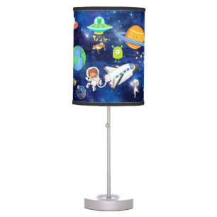 Super Cute Space Astronaut Alien Spaceship Cow Cat Table Lamp
