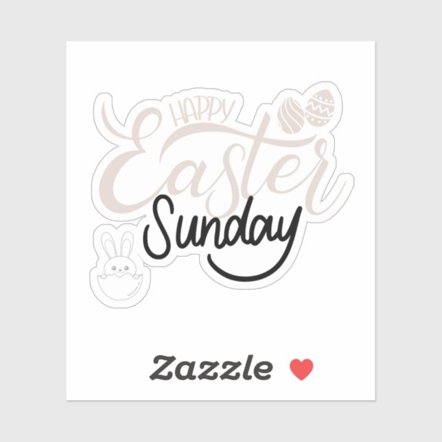 Super Cute Sticker For Easter Day (Sheet)