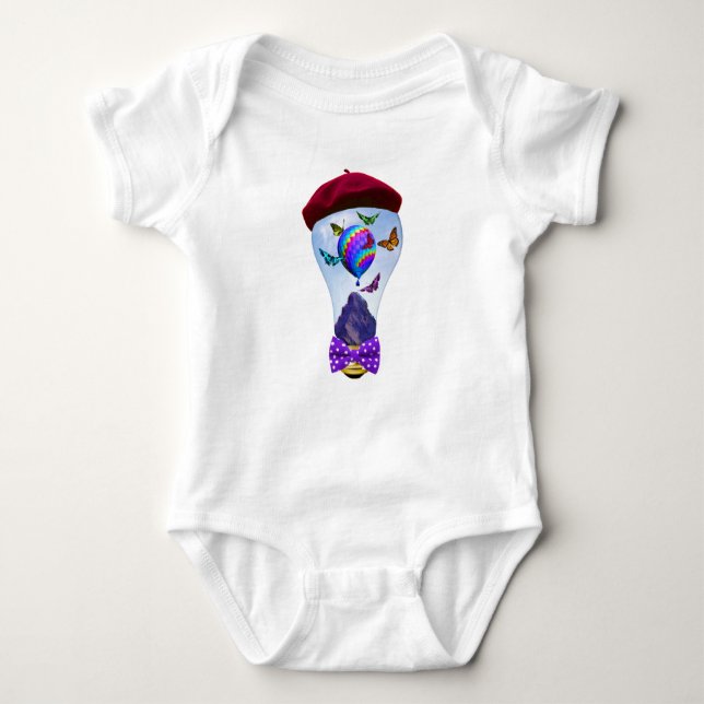 Super Cute Surreal Fantasy Baby Bodysuit (Front)