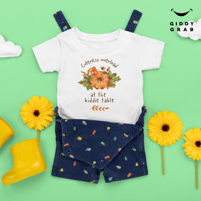 Super Cute & Sweet Thanksgiving Holiday Quote  Baby Bodysuit (Creator Uploaded)