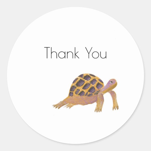 Super Cute Tortoise Sticker  (Front)
