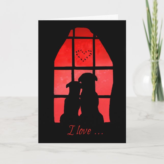 Super Cute Valentines Day, Funny Dog Valentine's Card (Front)