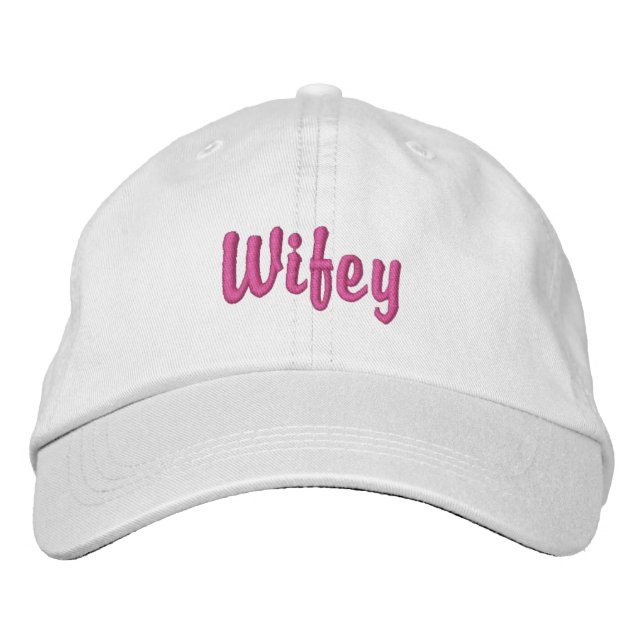 Super Cute Wifey Embroidered Hat (Front)