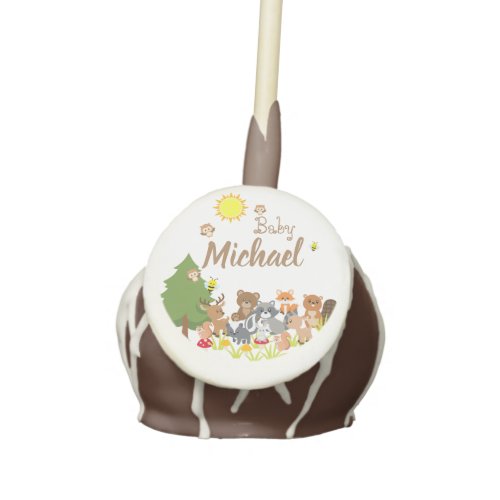 Super Cute Woodland Animals Baby Announcement  Cake Pops