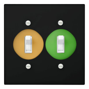 Super Cute Yellow Green Dots Light Switch Cover