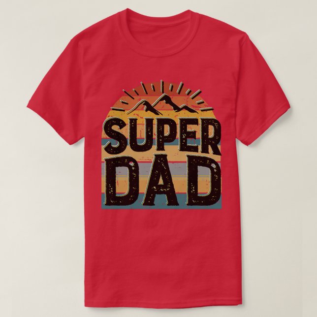 super dad 5 T-Shirt (Design Front)