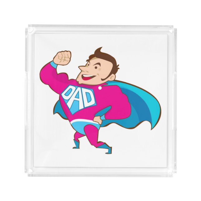 SUPER DAD ACRYLIC TRAY (Front)