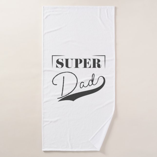Super Dad Bath Towel (Bath Towel)
