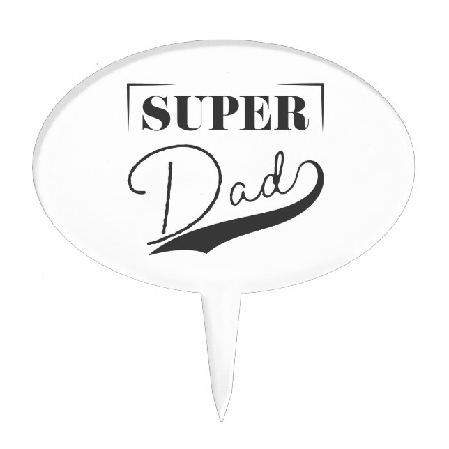 Super Dad Cake Topper (Front)