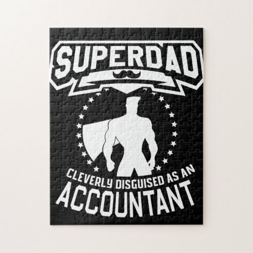 Super Dad Cleverly Disguised As Accountant Jigsaw Puzzle