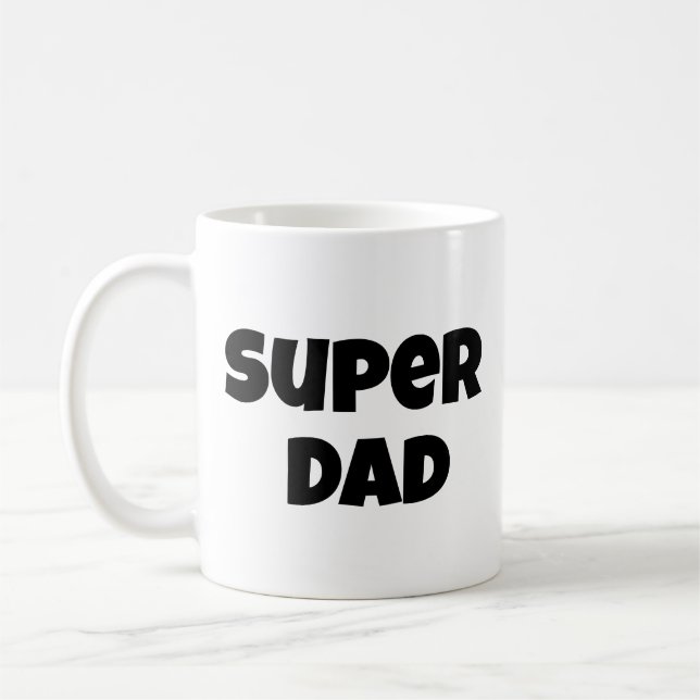 Super Dad Coffee Mug (Left)