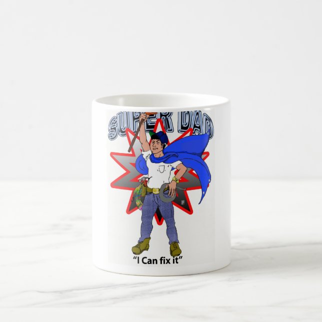 super dad coffee mug (Center)