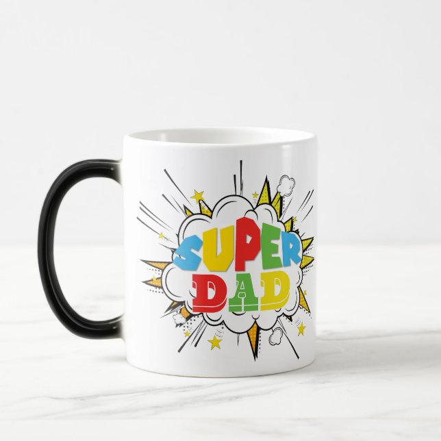 SUPER DAD COLOR MORPH MUG  (Left)