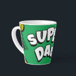 “Super Dad” Colorful Comic Book Pop Art Latte Mug<br><div class="desc">A Fun Colorful “Super Dad” Comic Book Pop Art design for your Super Dad!</div>