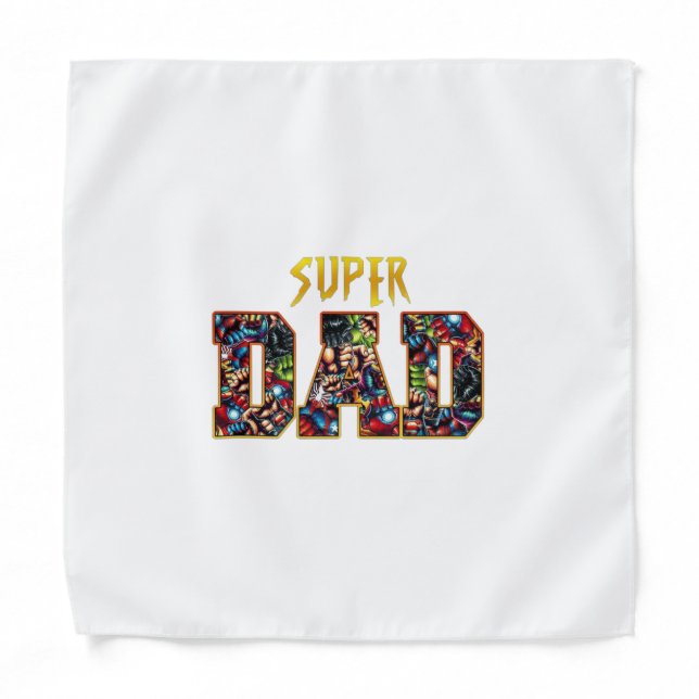 Super Dad – Comic Hero Power Design Bandana (Front)