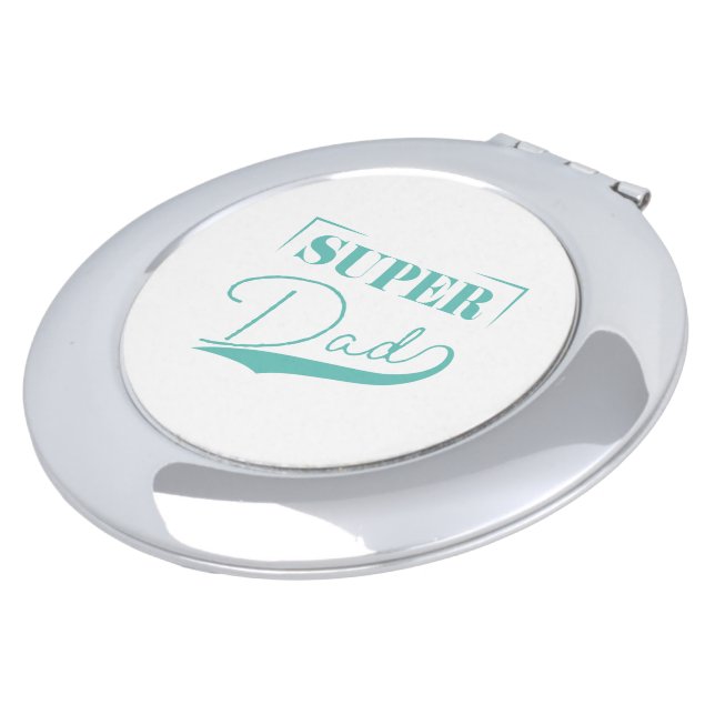 Super Dad Compact Mirror (Turned)
