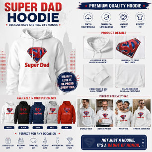 Super Dad – Cool Superhero Style Dad Hoodie
