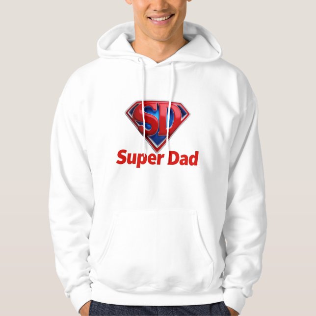 Super Dad – Cool Superhero Style Dad Hoodie (Front)
