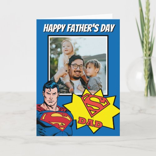 Super Dad Custom Photo Card