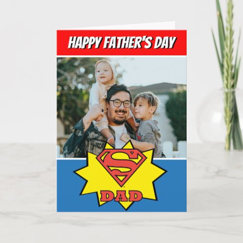 Super Dad Custom Photo Card