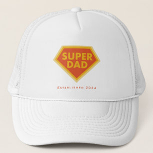 Super Dad custom year Trucker Hat