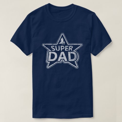 Super Dad distressed T_Shirt
