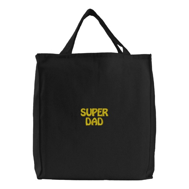 Super Dad Embroidered Bag (Front)