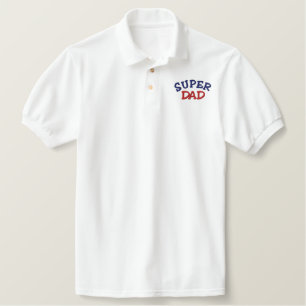 Super DAD Embroidered Polo Shirt - Customized