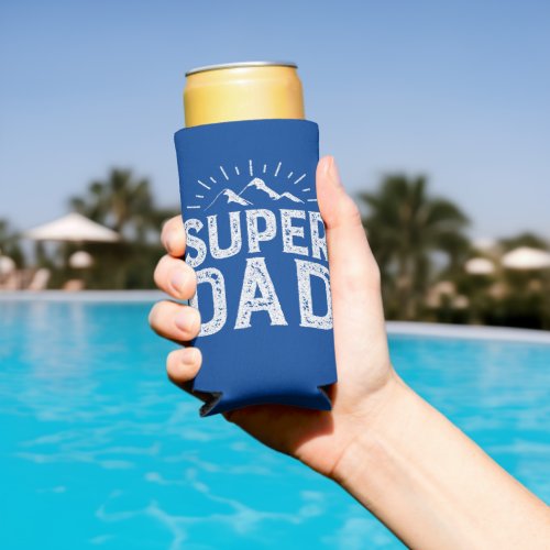 Super dad  fathers day 2023 seltzer can cooler