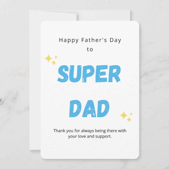Super Dad Father's Day Card (Front)
