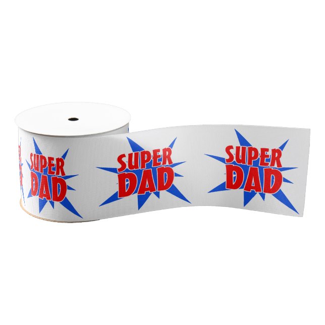 Super Dad Father's  Day Gift Ribbon (Spool)