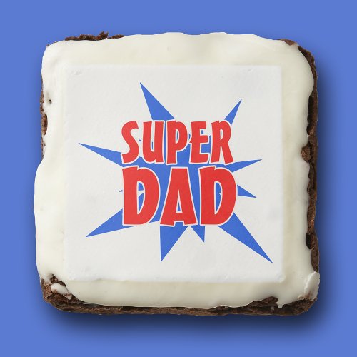 Super Dad Fathers Day Party Treats Brownie