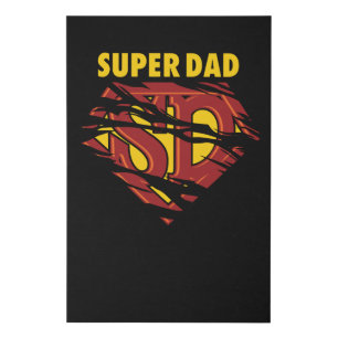 Super Dad Faux Canvas Print