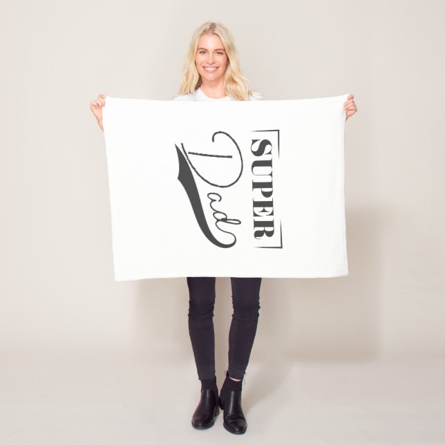 Super Dad Fleece Blanket (In Situ)