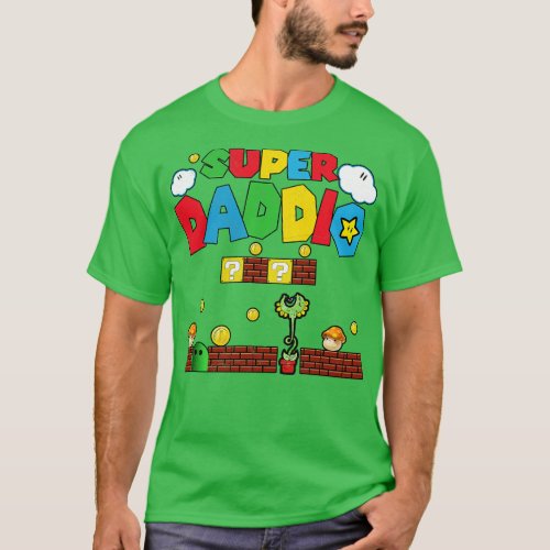 Super Dad Funny Dad Fathers Day Daddy Super Daddio T_Shirt
