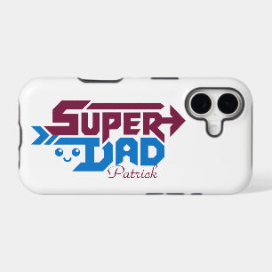 Super Dad Gamer Gift – Cute Retro iPhone 17 Case