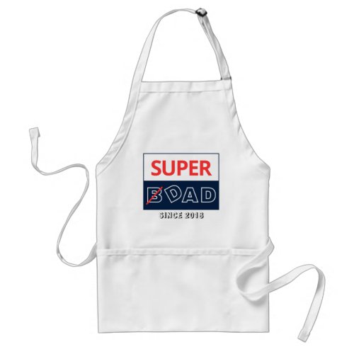 Super Dad Gift for New Dad Papa Father and Daddy Adult Apron
