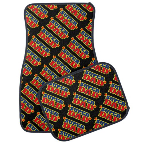 Super Dad graphic car mats