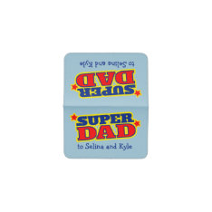 Super Dad Graphic Personalized Card Holder at Zazzle