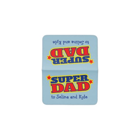 Super Dad Graphic Personalized Card Holder